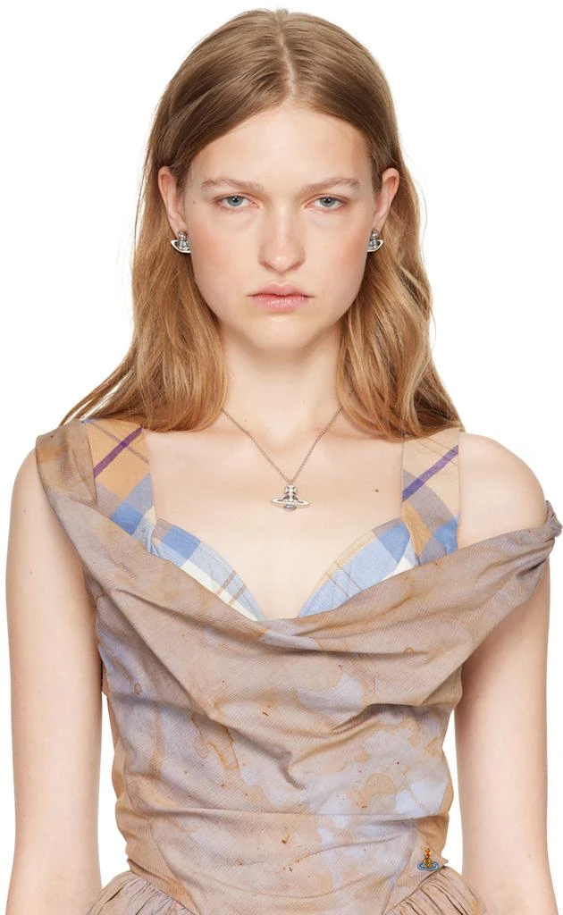 Vivienne Westwood SSENSE Exclusive Capsule Silver Roxanne Pendant Necklace 2