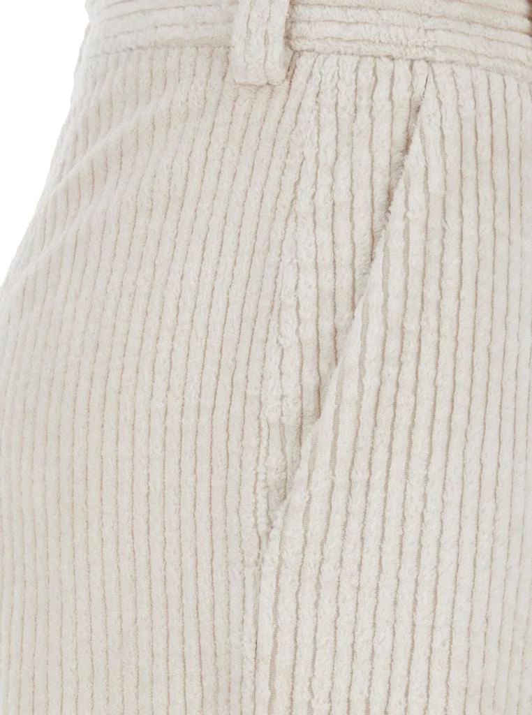 ANTONELLI rimini Beige Palazzo Pants In Corduroy Woman 3