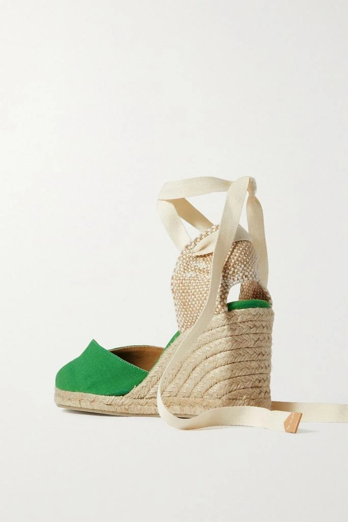 CASTAÑER Chiara 80 canvas wedge espadrilles 3