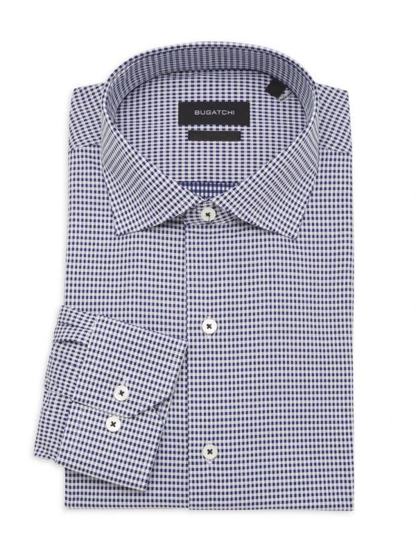 bugatchi dress shirt BUGATCHI Men's Ooohcotton Tech Solid Sport Shirt Black