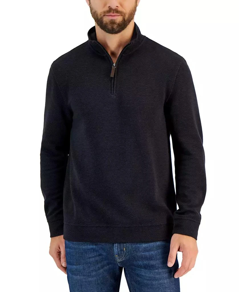 Club Room Men's Birdseye Quarter-Zip Pullover, Created for Macy's 5