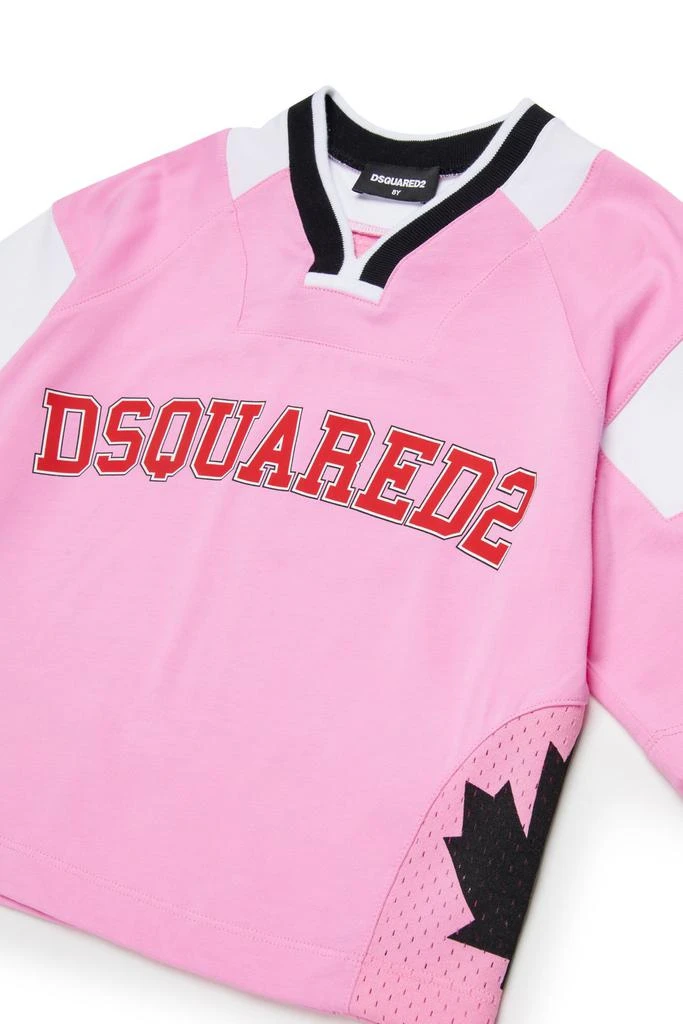 DSQUARED2 Dsquared2 Kids Logo Printed Basketball T-Shirt 3
