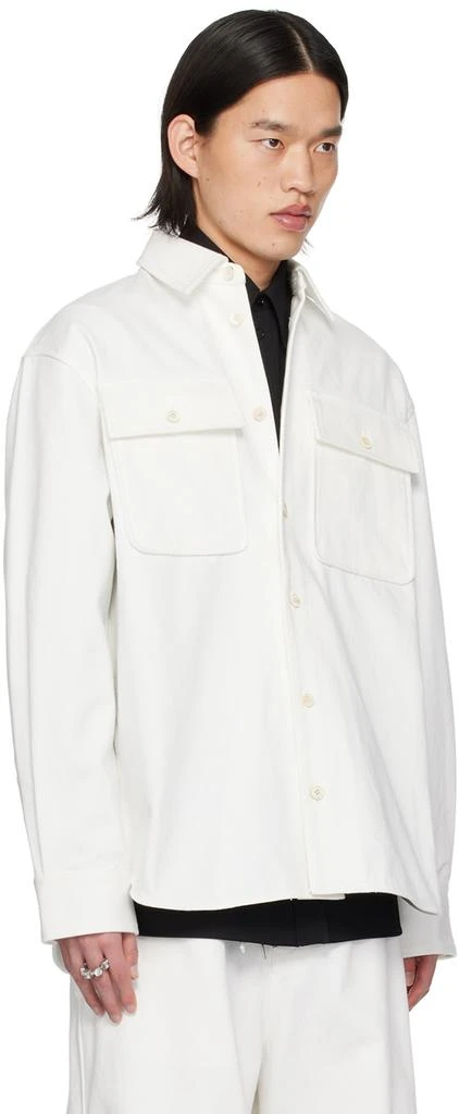 Jil Sander Off-White Button-Up Denim Shirt 2