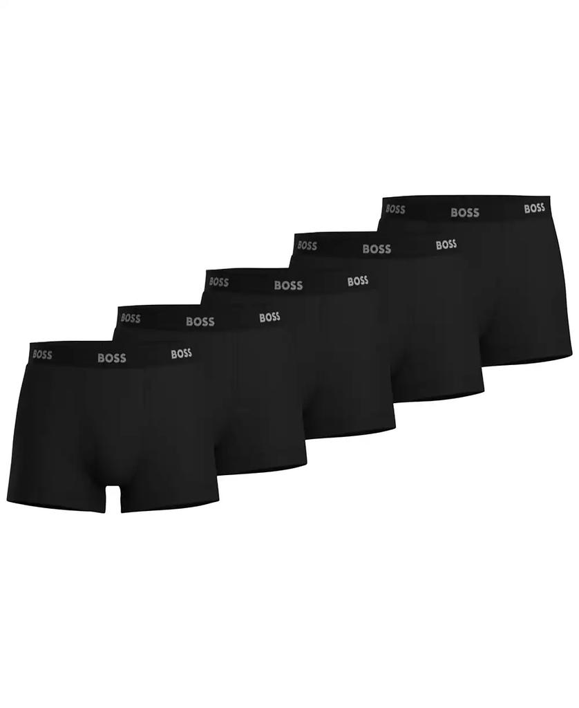 Hugo Boss Men's 5-Pack Authentic Solid Trunks