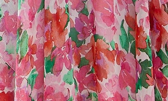 Nina Leonard Patterned Handkerchief Hem Dress 3