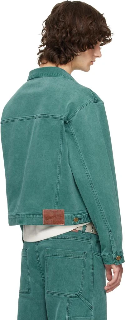 Sanderlak Green Faded Denim Jacket 3
