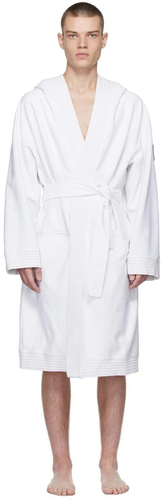 We11done White Jersey Gown Robe 1