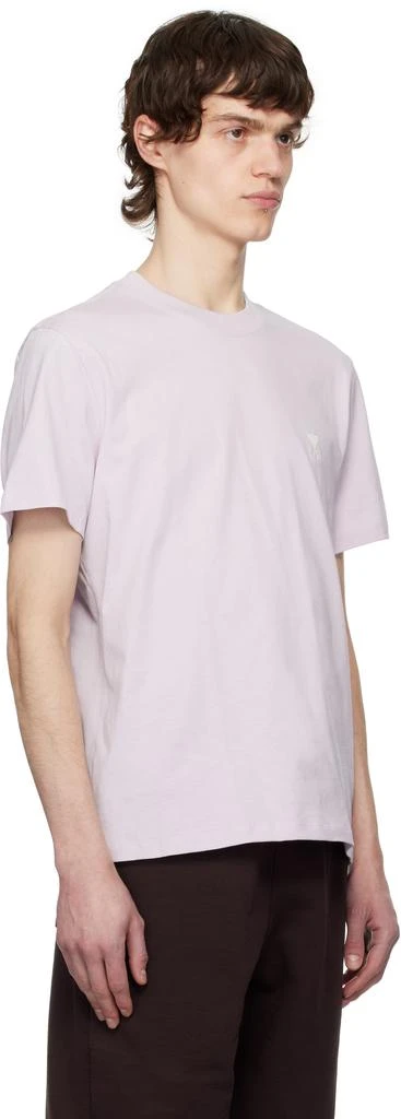 AMI Purple Cotton Ami de Coeur T-shirt 2