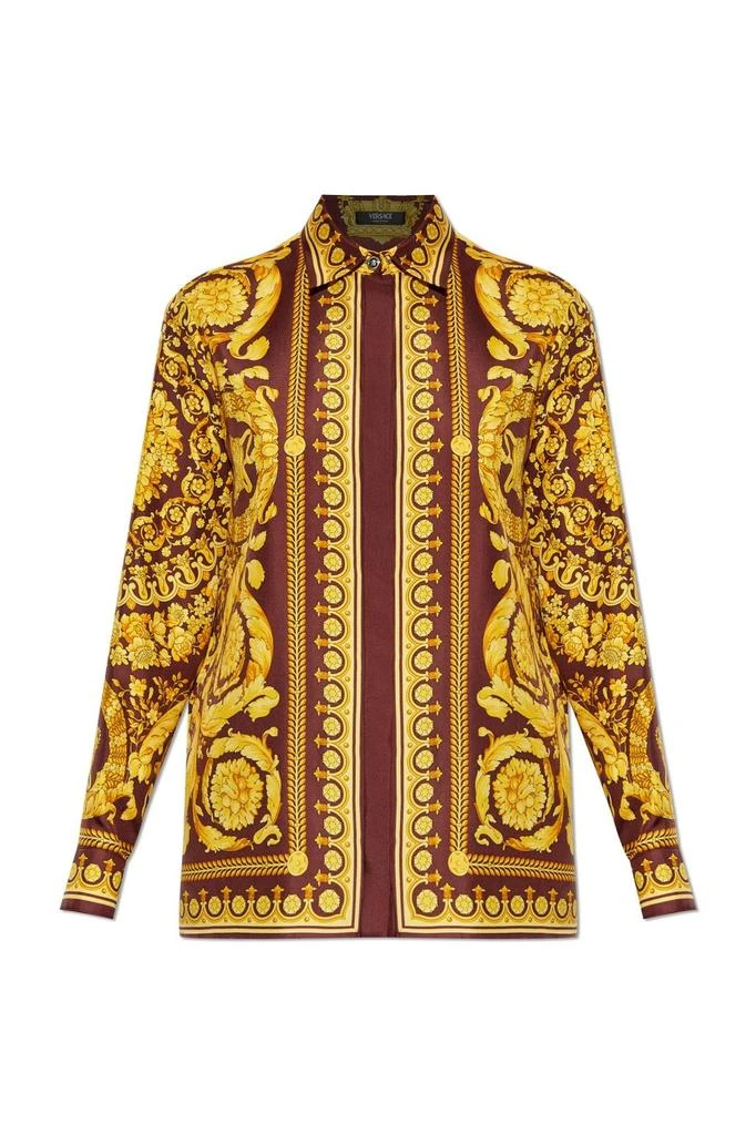 Versace Versace Baroque Pattern Long Sleeved Shirt from Cettire