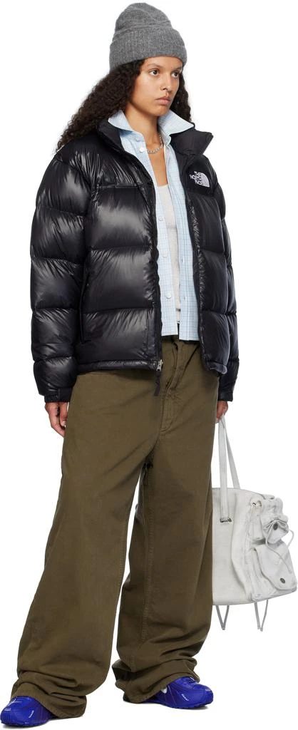 The North Face SSENSE Exclusive Black 1996 Retro Shine Nuptse Down Jacket 5