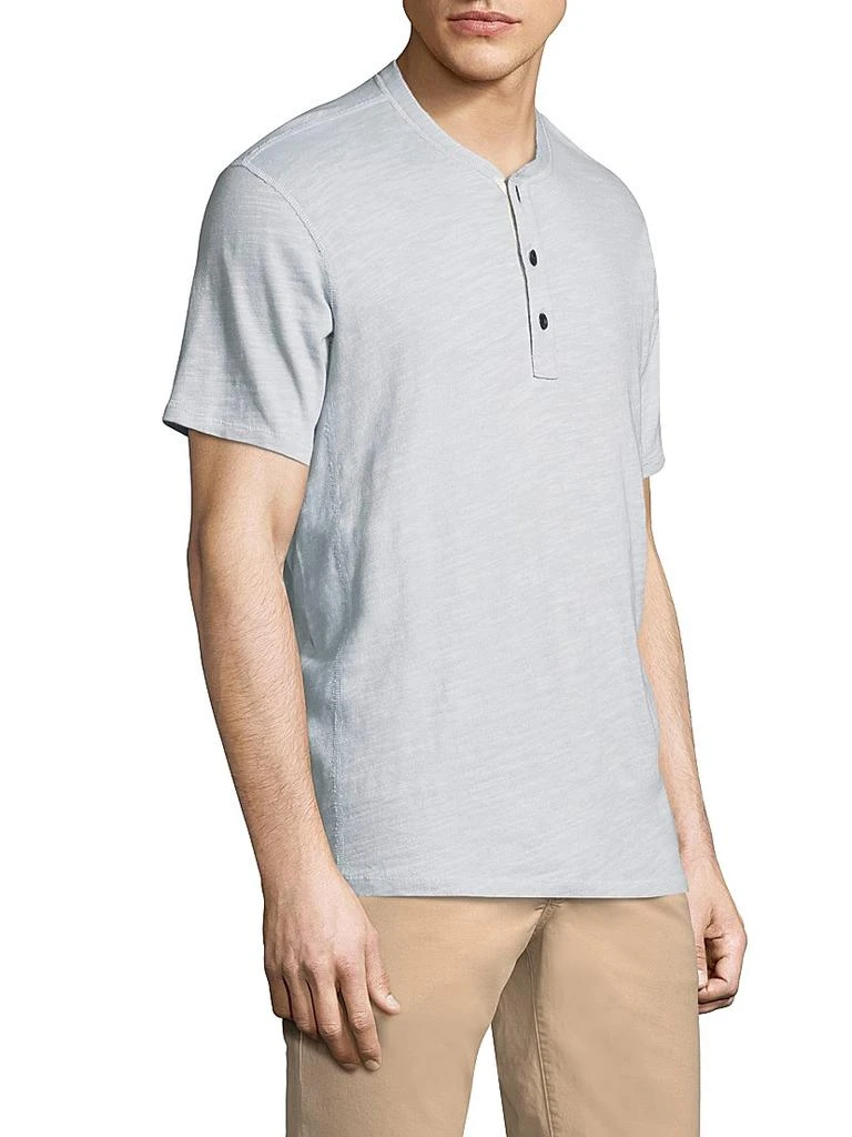 Rag & Bone Textured Slim-fit Short Sleeve Henley T-Shirt 4