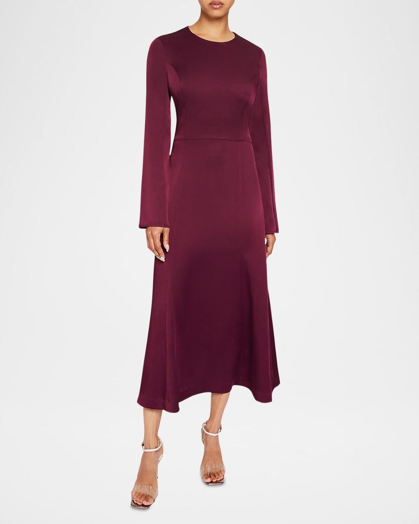 Santorelli Charlize Cutout A-Line Midi Dress