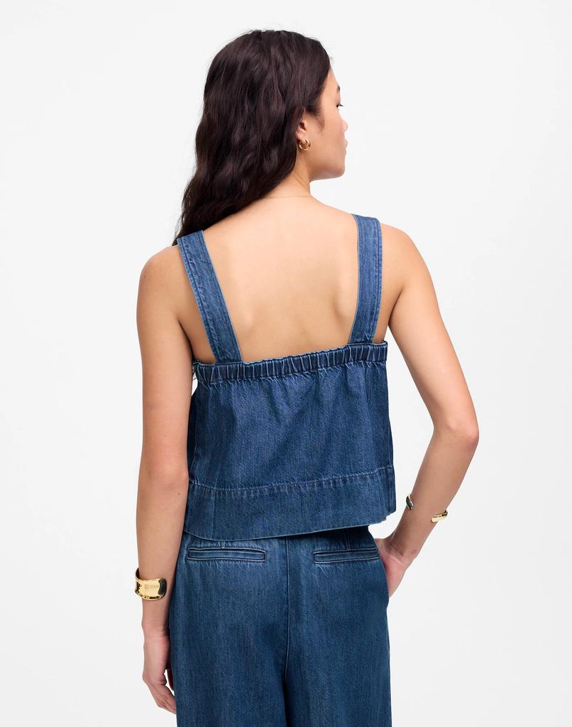 Madewell Squareneck Tank in McNair Wash: Airy Denim Edition