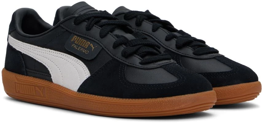 Puma Black Palermo Leather Sneakers 4