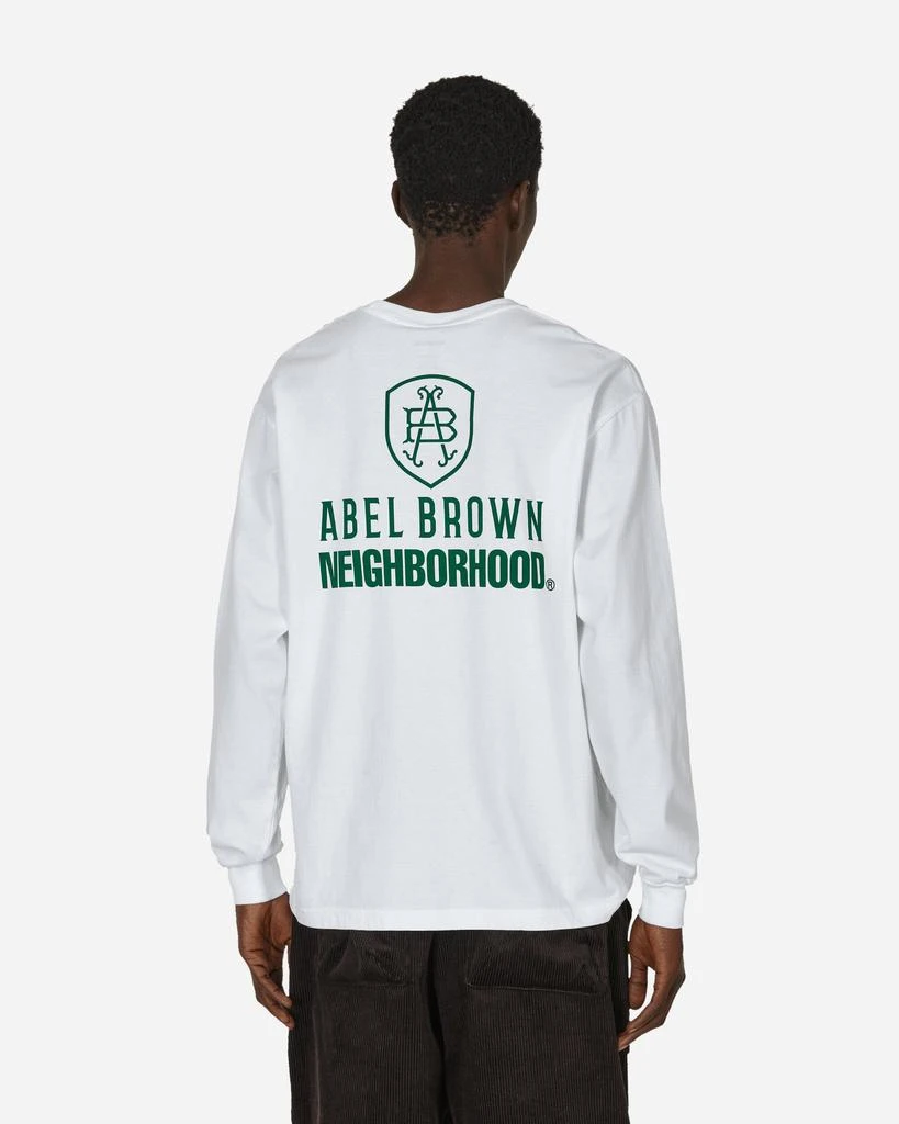 Neighborhood Abel Brown Longsleeve T-Shirt White 3