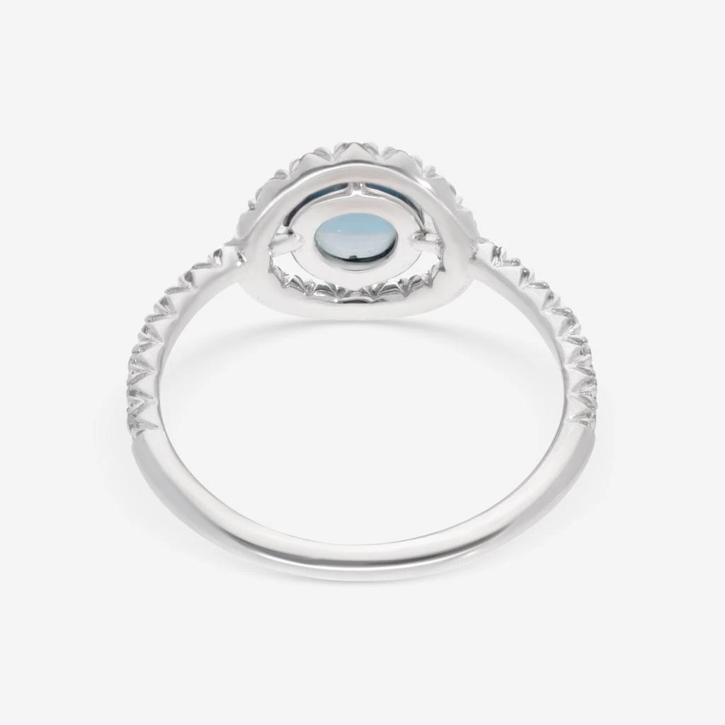 SuperOro SuperOro Re 18K White Gold Diamond & London Blue Topaz Statement Ring Sz. 7.25   RE/A001 3