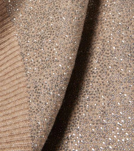 Max Mara Bari rhimestone-embellished cashmere scarf 4