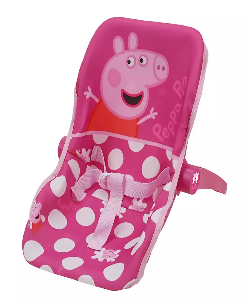 Peppa Pig Baby Doll Pink White Dots Car Seat