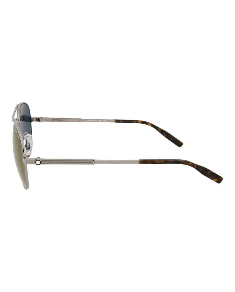 MontBlanc Aviator-Frame Metal Sunglasses 3