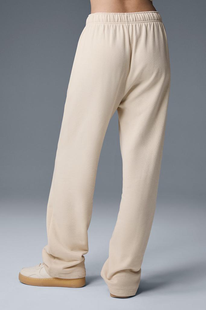 Alo Accolade Straight Leg Sweatpant - Oat Milk