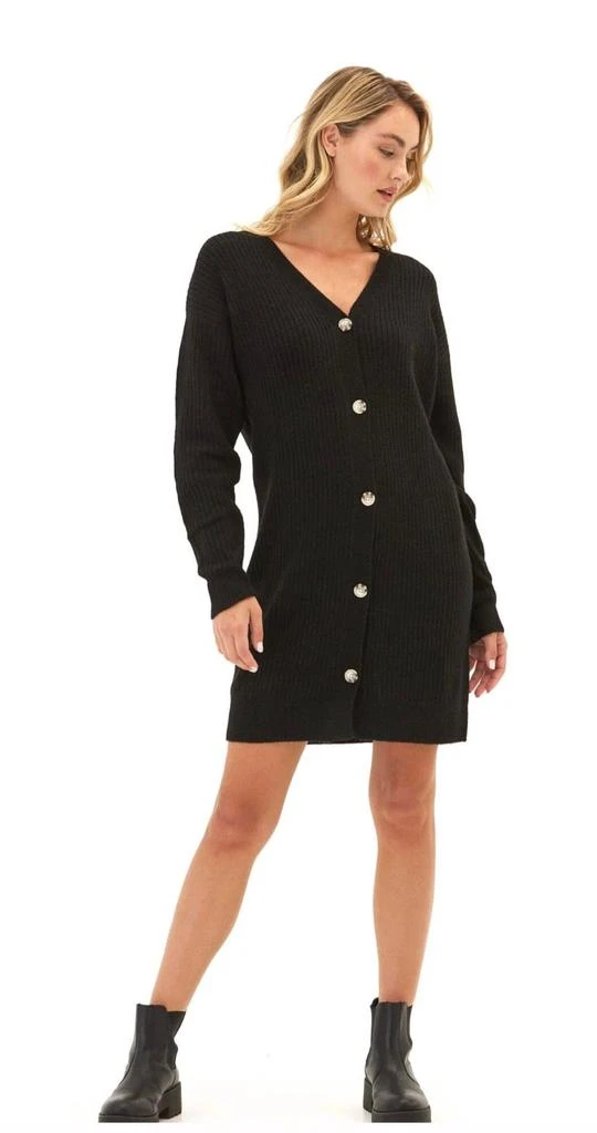 Threads for Thought Threads 4 Thought - Lilianna Cozy Rib Cardigan Sweater Dress 3