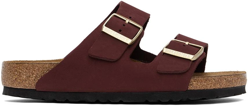 Birkenstock Burgundy Regular Arizona Soft Footbed Sandals 1