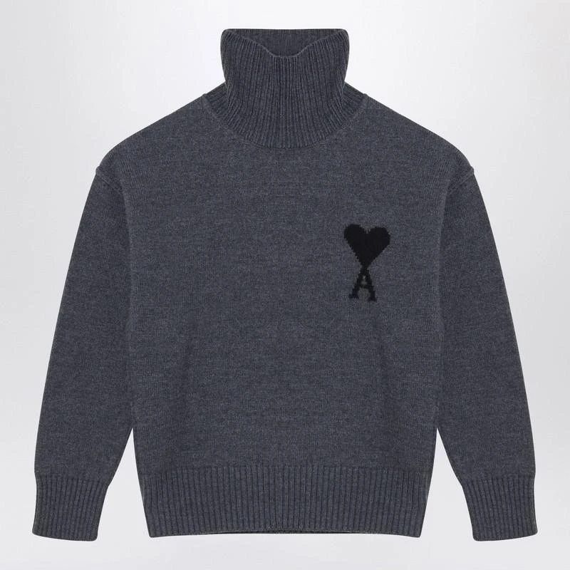 AMI AMI Paris Turtleneck Sweater AMI Paris De Coeur 1