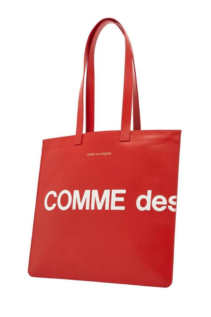 Comme des Garcons leather tote bag with logo 3