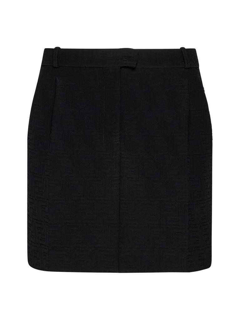 Fendi MIDNIGHT BLUE VELVET SKIRT - Dresses & Skirts