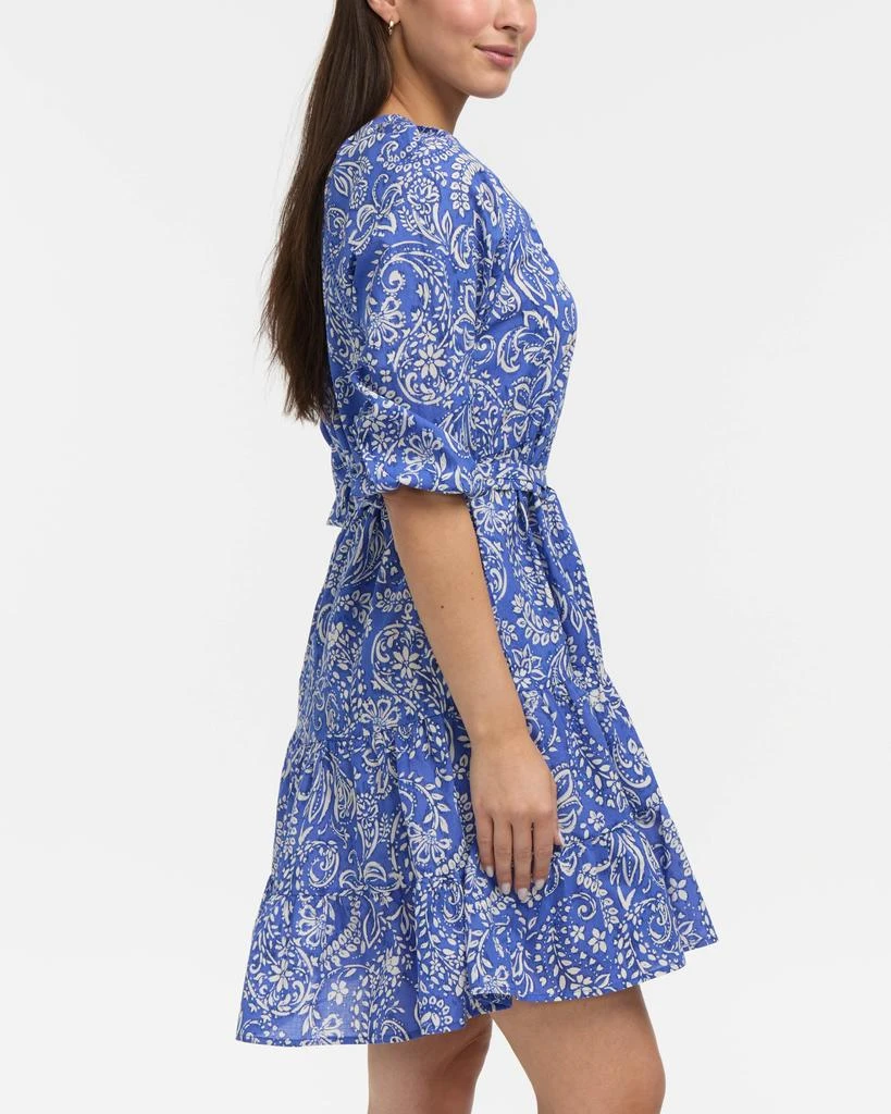 Ellen Tracy Women’s Tiered Floral Belted Dress 3