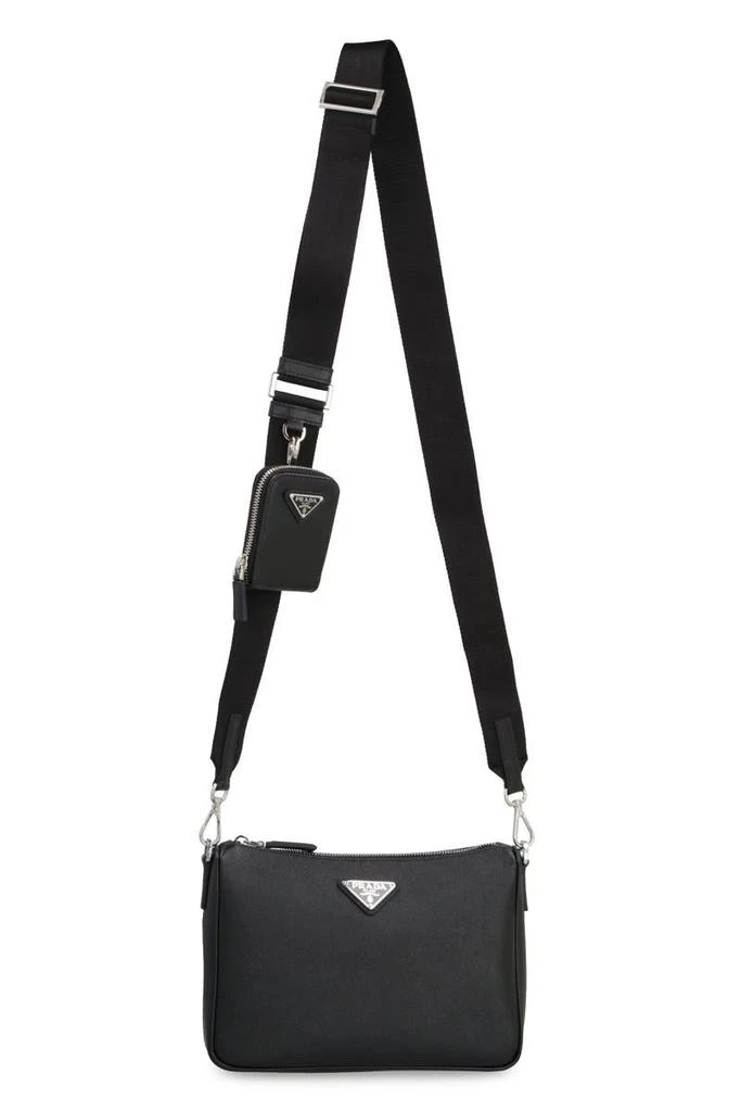 Prada Prada Leather Messenger Bag 5