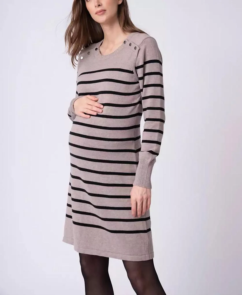 Seraphine Women's Maternity Nursing Sweater Dress 1