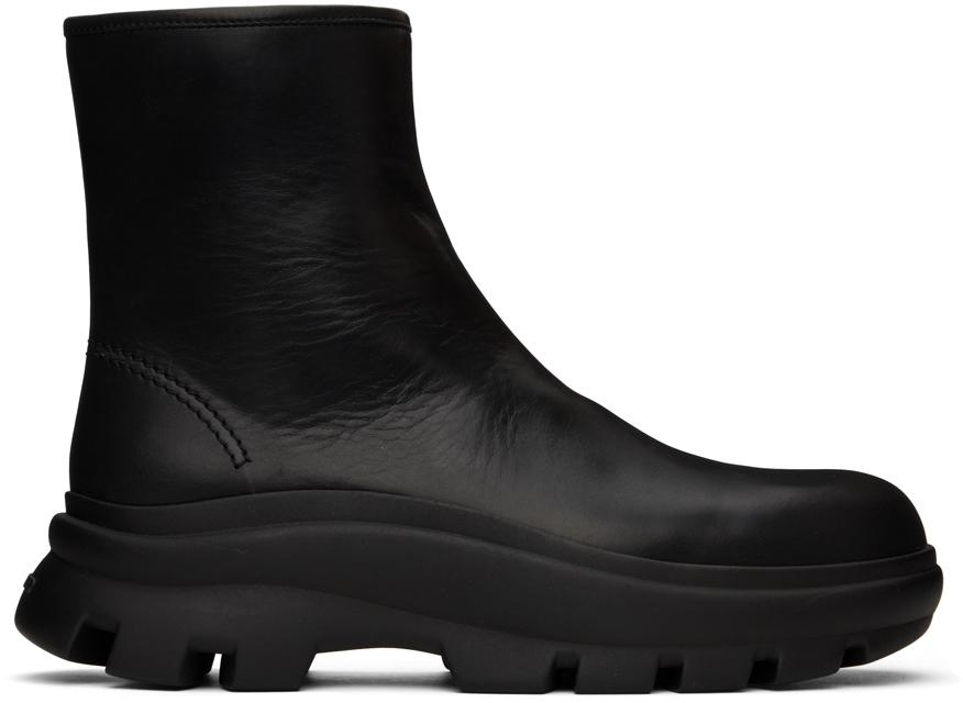 靴 jil sander side zip boots (7 1/2) black 靴 jil sander side zip boots (7 1/2) black Jil Sander Ankle