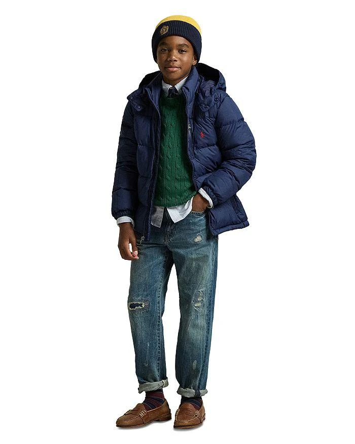 Ralph Lauren Boys' Ripstop Down Hooded Jacket - Big Kid 5