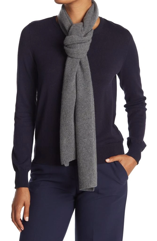 Portolano Solid Cashmere Scarf 1