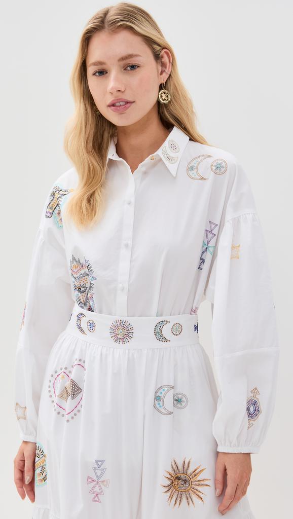 Camilla Balloon Sleeve Shirt Blouse