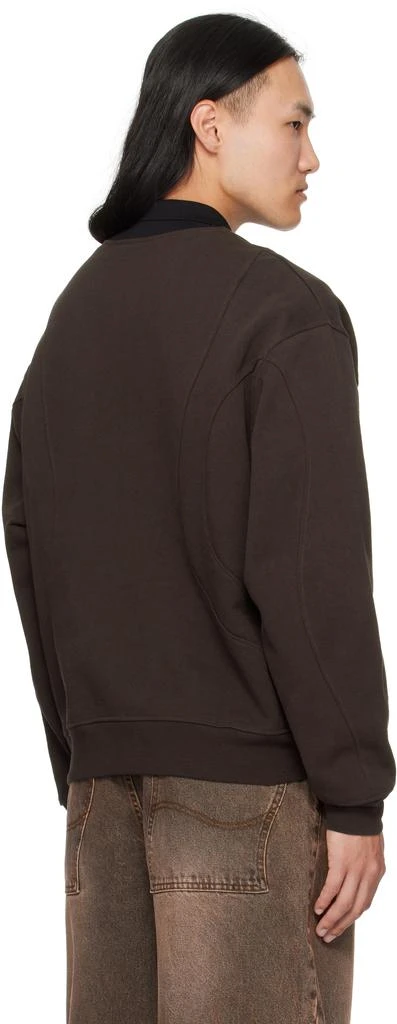 Dime Brown French Terry Rugby Polo 3