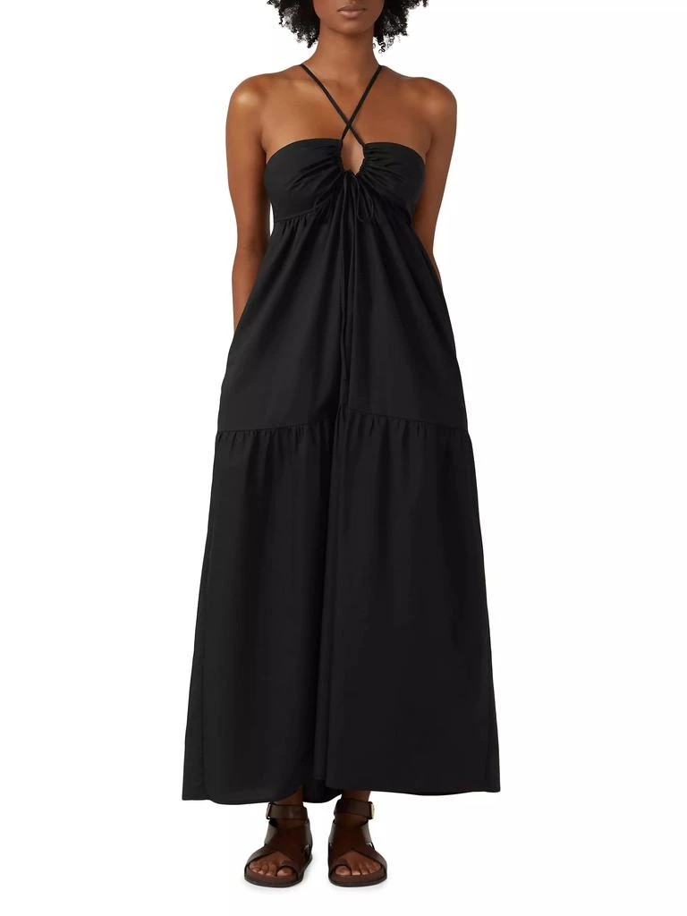Bird & Knoll Hana Cross-Over Keyhole Maxi Dress 2