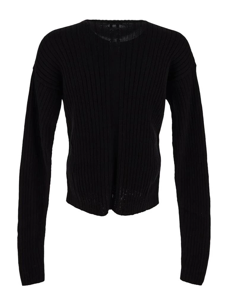 Rick Owens Megarib Cotton Knit Round Neck Sweater 2