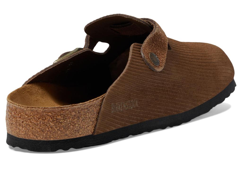 BIRKENSTOCK Boston Corduroy サンダル Boston Suede Leather Embossed Corduroy Sienna Red | BIRKENSTOCK
