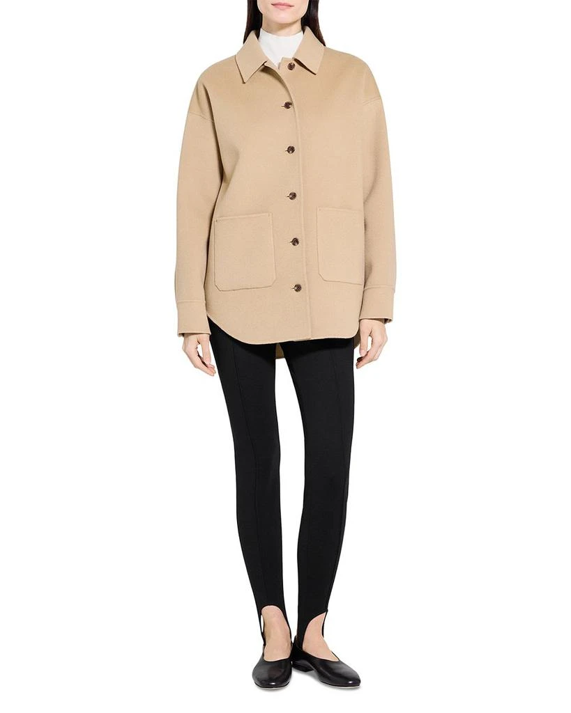 Theory Oversized Wool
Cashmere Shirt Jacket 2