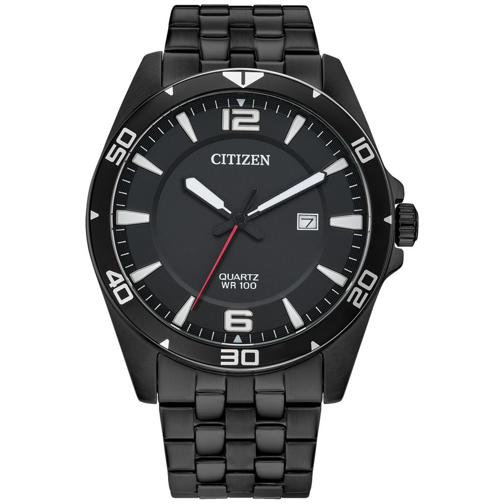 Citizen Men's Black-Tone Stainless Steel Bracelet Watch 42mm