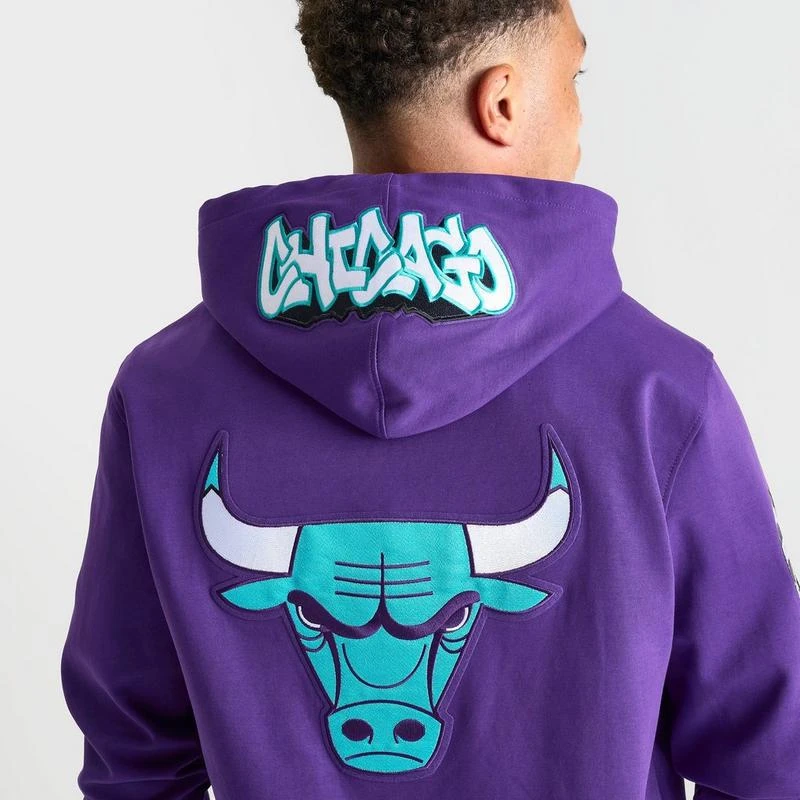Pro Standard Men's Pro Standard Chicago Bulls Grape Pullover Hoodie 5