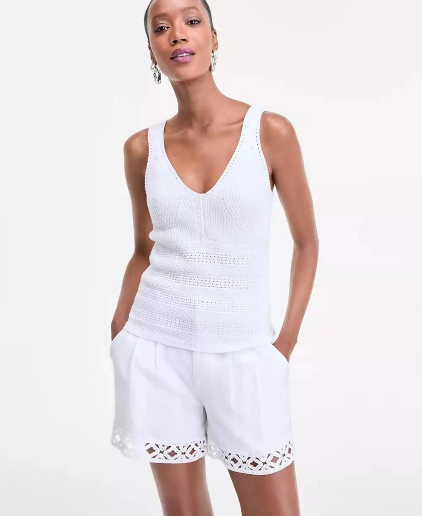 Shop Women's V-Neck Knit Tank Top, Exclusively at Macy's on Sale