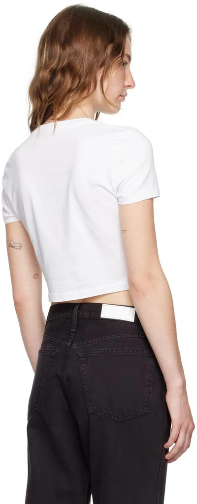 Re/Done White Hanes Edition Micro T-Shirt 3