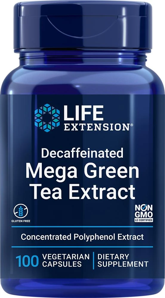 Life Extension Life Extension Decaffeinated Mega Green Tea Extract (100 capsules, Vegetarian) 1