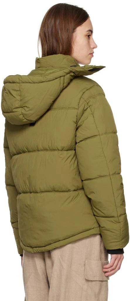 The Very Warm Green Hooded Puffer Jacket 3