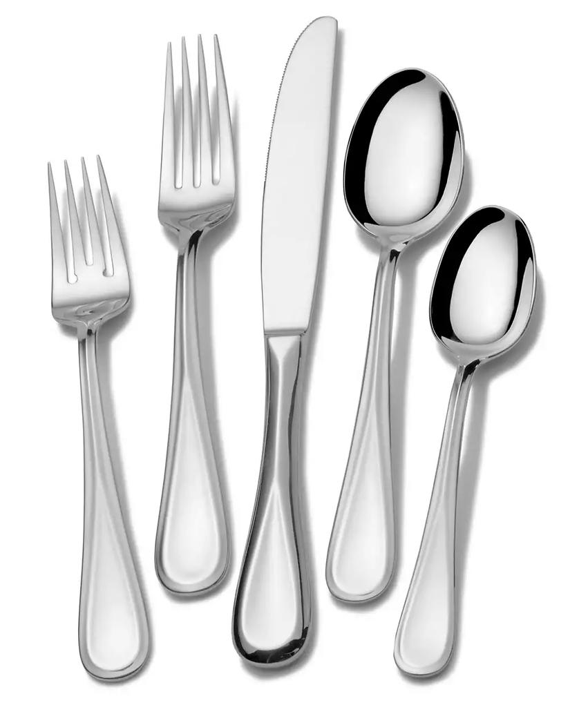 Mikasa Bravo 101-Piece 18/10 Stainless Steel Flatware Set, Service for 12