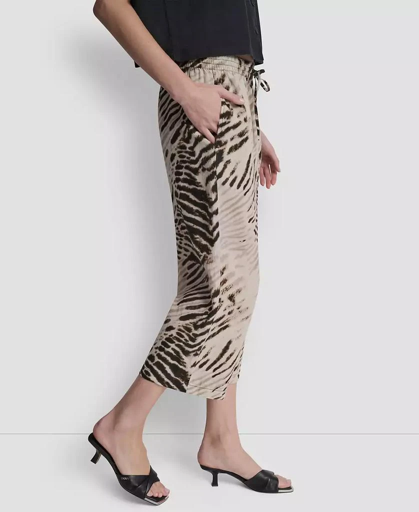DKNY Women
s Printed Pull-On Pants 3