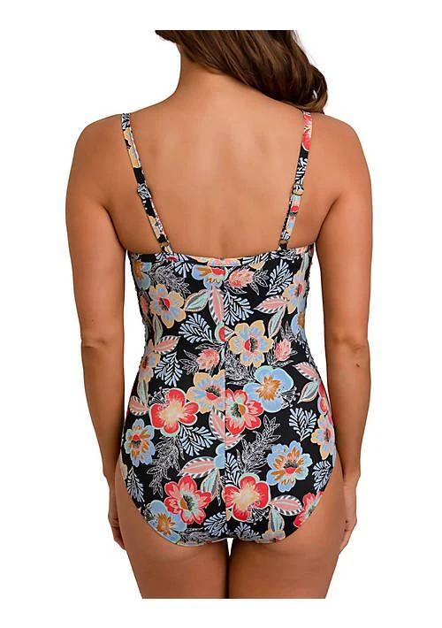 Fit 4 U 4 U Fit 4 Us Fit 2 Lift Makenna Underwire Crossover Front Shirred Tank W Removeable Pads 2